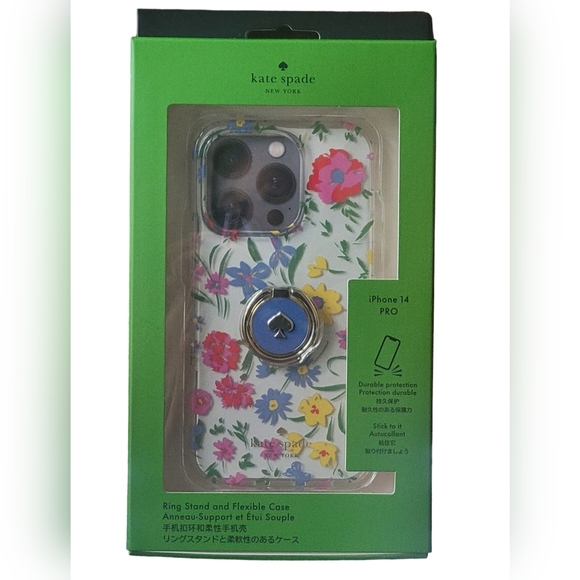 kate spade Other - KATE SPADE iPhone 14 PRO MAX Garden Bouquet with Ring Stand phone case